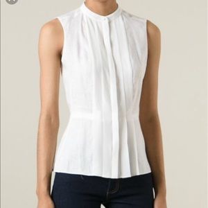 Tory Burch Pleated Sleeveless Blouse